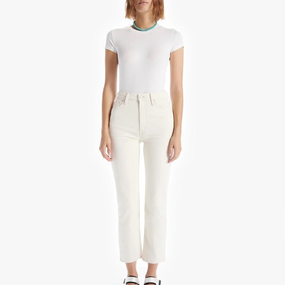 NWT Mother Denim High-Waisted Rider Ankle Jean in Act Natural